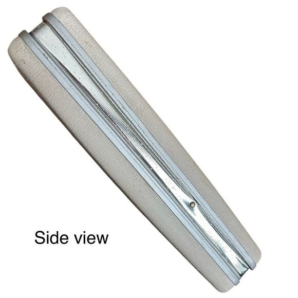 Vintage 60’s 70’s Samsonite Cream Hard Shell Slim Briefcase Attache Floral Inter - Picture 5 of 11